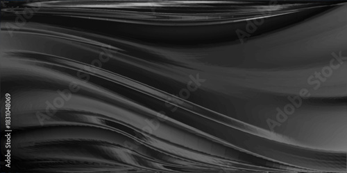 Fototapeta Naklejka Na Ścianę i Meble -  Abstract monochrome wave background. Black and grey colors. 3d illustration,3D rendering.vector Eps10