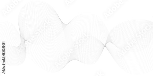 Abstract wave element for design. Digital frequency track equalizer. Stylized line art background. Colorful shiny wave with lines created using blend tool. Curved wavy line, smooth stripe. Vector