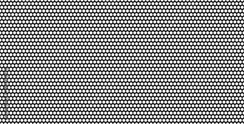 Metal mesh pattern background. Speaker grid texture with holes. Grid of round dots.