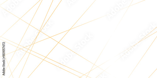 Abstract gold lines on transparent background. random chaotic lines abstract geometric patterns of modern design. geometric design created using light colorful digital net web line technology.