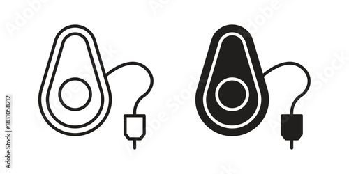 Anesthesia icon. Outline, Glyph and Filled Outline Style