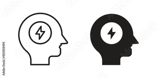 Anxiety icon. Outline, Glyph and Filled Outline Style
