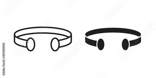 Bracelet icon. Outline, Glyph and Filled Outline Style