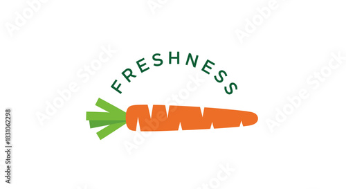 Freshness Carrot Logo Vector Illustration for Healthy Food and Organic Produce Branding Design