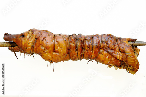 Porchetta d iAriccia  is typical food of Rome area and is a succulent, boneless Italian pork roast.