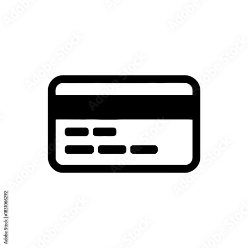 Credit card icon vector design for online payment banking finance and business transaction concept