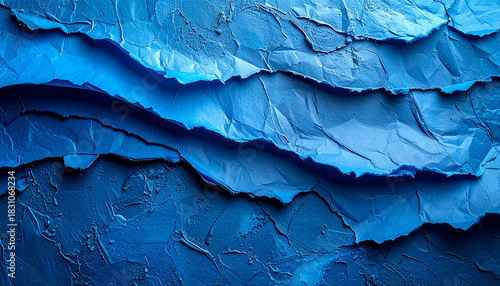 Wallpaper Mural Old blue paper backdrop, textured surface, vibrant color, ideal for creative presentations Torontodigital.ca