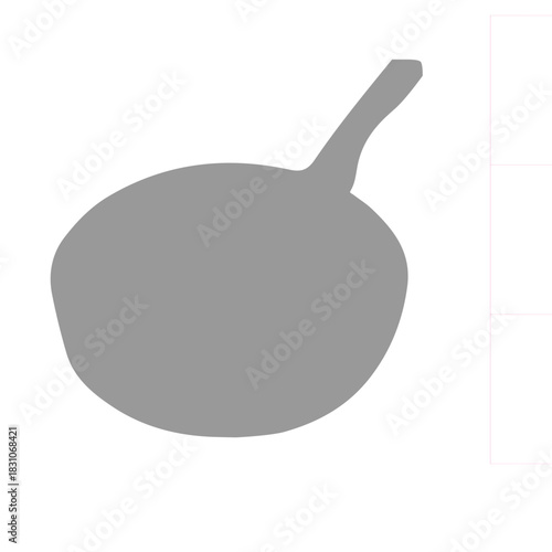 A clean, empty black frying pan with a comfortable black handle, ready for cooking