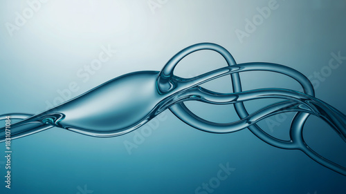 Intricate glass sculpture of intertwined tubes and bubbles