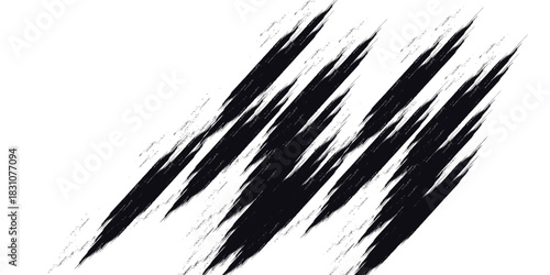Grunge texture. Monochrome texture. Grunge black and white pattern. Brush strokes. Scratches Strokes. Abstract background.
