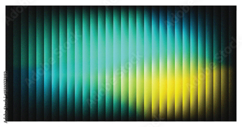 Abstract Gradient Art Stripes of Teal Green and Yellow Modern Design Colorful Background Graphic Wallpaper Bright Colors