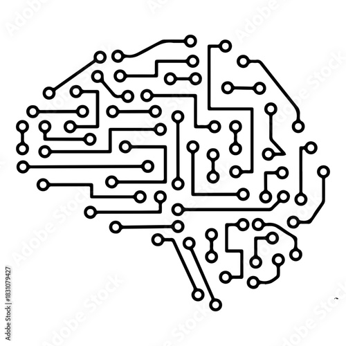 AI Brain Circuit Board