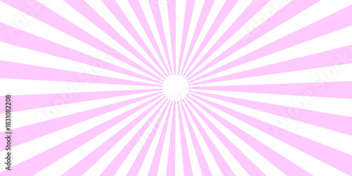 The rising sun purple color Sunburst Pattern Background. Vintage wallpaper with rays in circus style, vector illustration. Radial starburst background vector illustration. abstract cartoon and pop