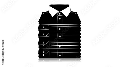 Stack of Formal Shirts