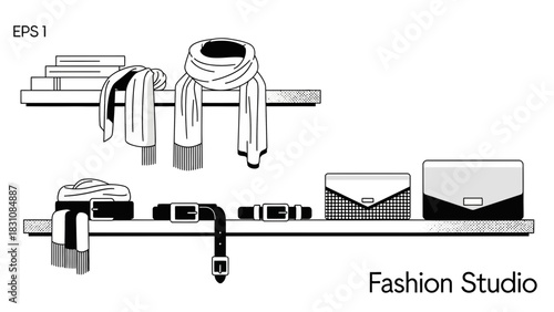 Fashion Studio Accessories Display