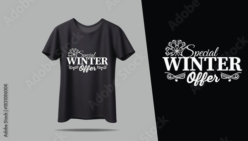 Best WINTER OFFER T-shirt creative design using adobe illustrator and your best choice...	
