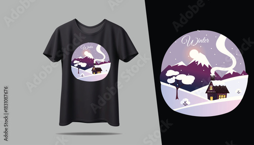 Best WINTER T-shirt creative design using adobe illustrator and your best choice...	