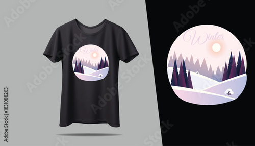 Best WINTER T-shirt creative design using adobe illustrator and your best choice...	