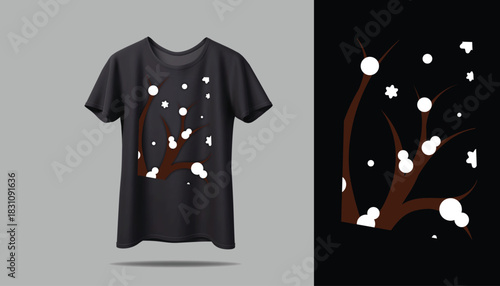 Best WINTER TREE T-shirt creative design using adobe illustrator and your best choice...	