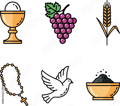 Holy Sacraments and Lent Icons