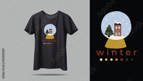 Best WINTER T-shirt creative design using adobe illustrator and your best choice...	