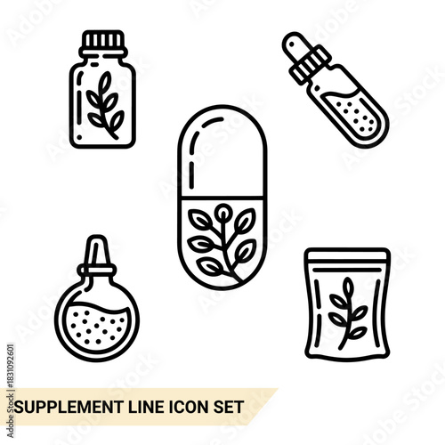 Qulityful Supplement line icon