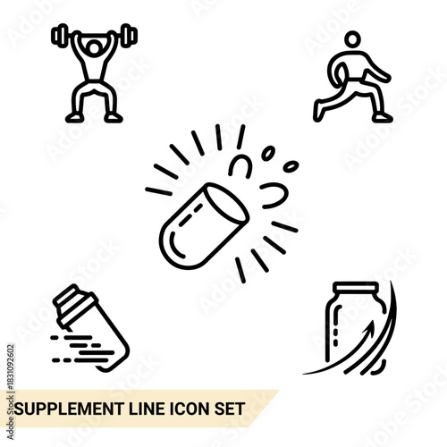Qulityful Supplement line icon