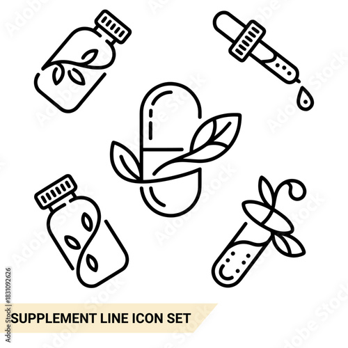 Qulityful Supplement line icon