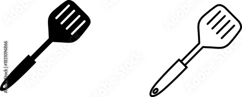 Simple spatula icon design for kitchen and cooking activities