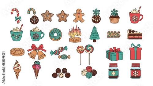 Festive Delight: A collection of meticulously crafted Christmas-themed treats and decorations, celebrating the warmth and joy of the holiday season.