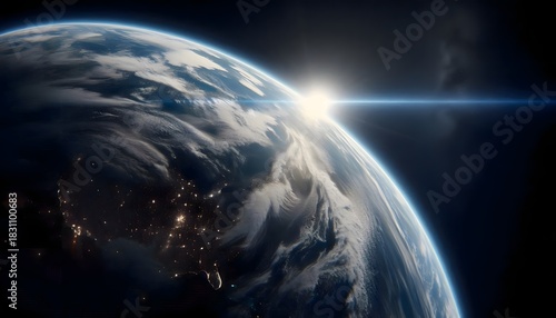 Fototapeta Naklejka Na Ścianę i Meble -  earth in space