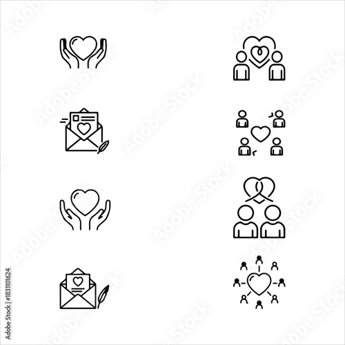 A Vibrant Romantic Love Icon Symbol, Showcasing Passion and Affection in a Flat Design Minimalist Vector for Digital Dating and Valentine Graphics Success.