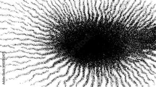 Abstract texture with a black pattern on a white background. This detailed vector illustration showcases a smooth and flowing design.