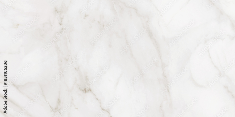 Obraz premium White marble with beige veins. Calacata Italian stone, texture for ceramic tiles, carpet design.