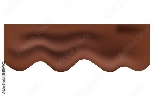 Abstract brown background with wavy lines simulating chocolate creamy substance
