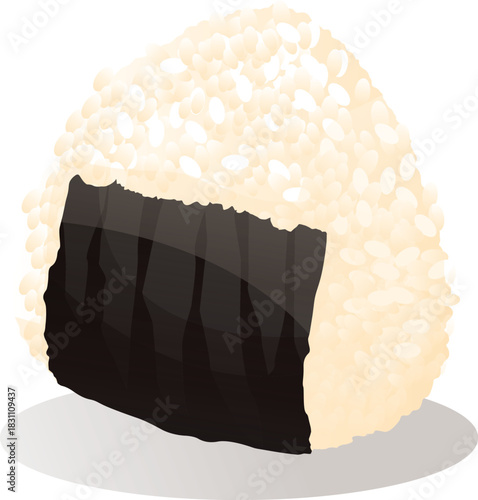 onigiri food vector illustration drawing art japanese