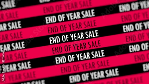 
END OF YEAR SALE TITLE WITH TYPOGRAPHY ANIMATION