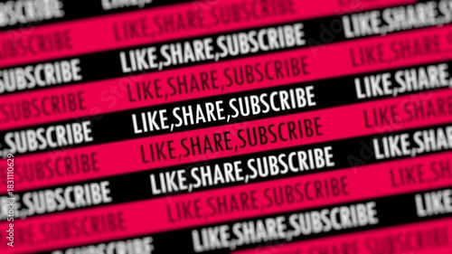 
LIKE, SHARE, SUBSCRIBE TITLE WITH TYPOGRAPHY ANIMATION