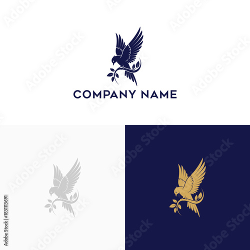 Elegant bird logo design for businesses with a touch of grace and sophistication