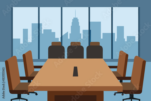 Empty conference room