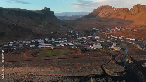Black sand beach and cliffs Iceland