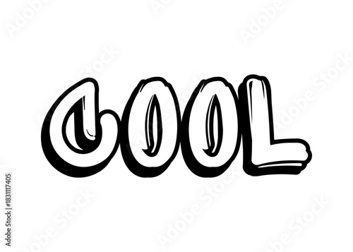 Cool graffiti word vector font
Vector font word on a white background