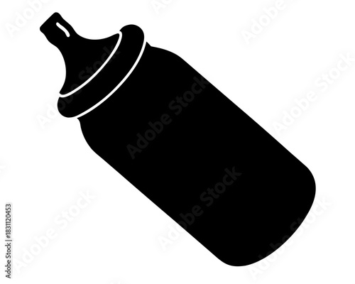 feeding bottle silhouette vector,feeding bottle icon