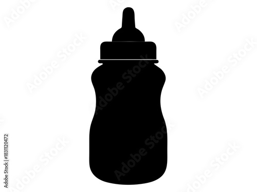feeding bottle silhouette vector,feeding bottle icon