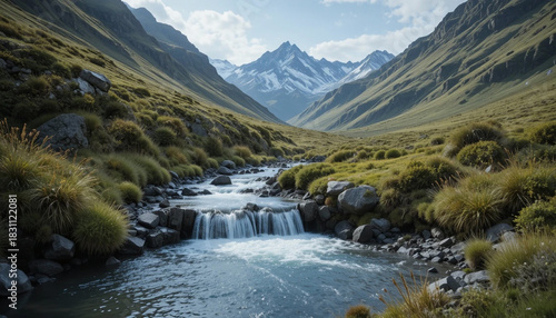 mountain river in the mountains