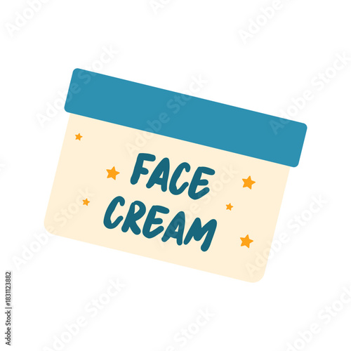 Simple beauty and skincare items collection