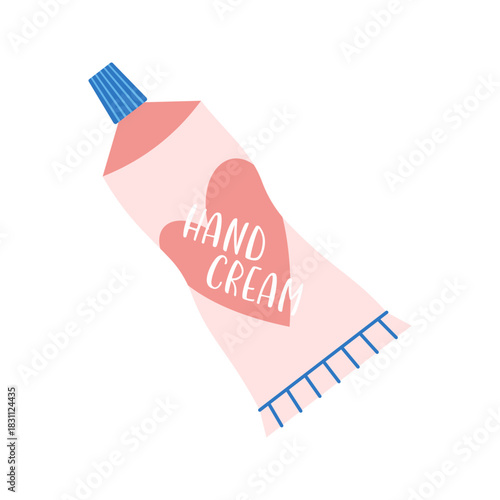 Beauty cosmetic, pink makeup, sleep mask, nail polish, eyelash curler, sunscreen, lipstick, mascara, sheet mask, moisturizer cream, eye color palette, makeup brush