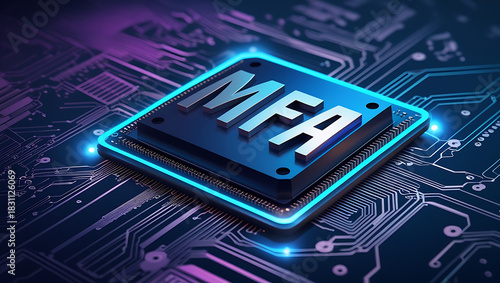Multifactor Authentication Security Visualization Highlighting Secure Identity Verification, Encrypted Access Control, and Multi-Layer Protection for Modern Digital Platforms