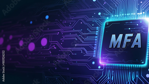 Multifactor Authentication Security Visualization Highlighting Secure Identity Verification, Encrypted Access Control, and Multi-Layer Protection for Modern Digital Platforms