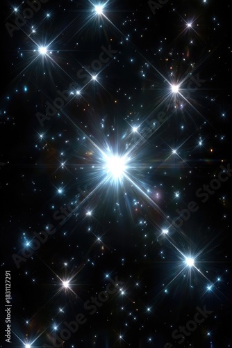 Star Cluster Nebula in Galaxy